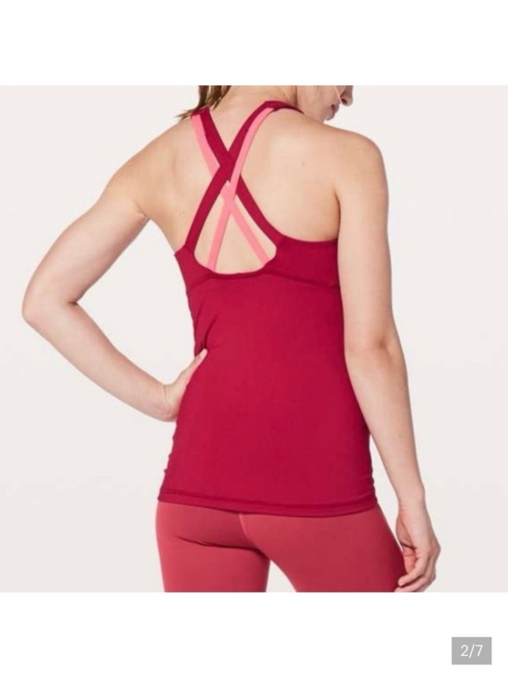 4 Lululemon Red Stash N Run Tank